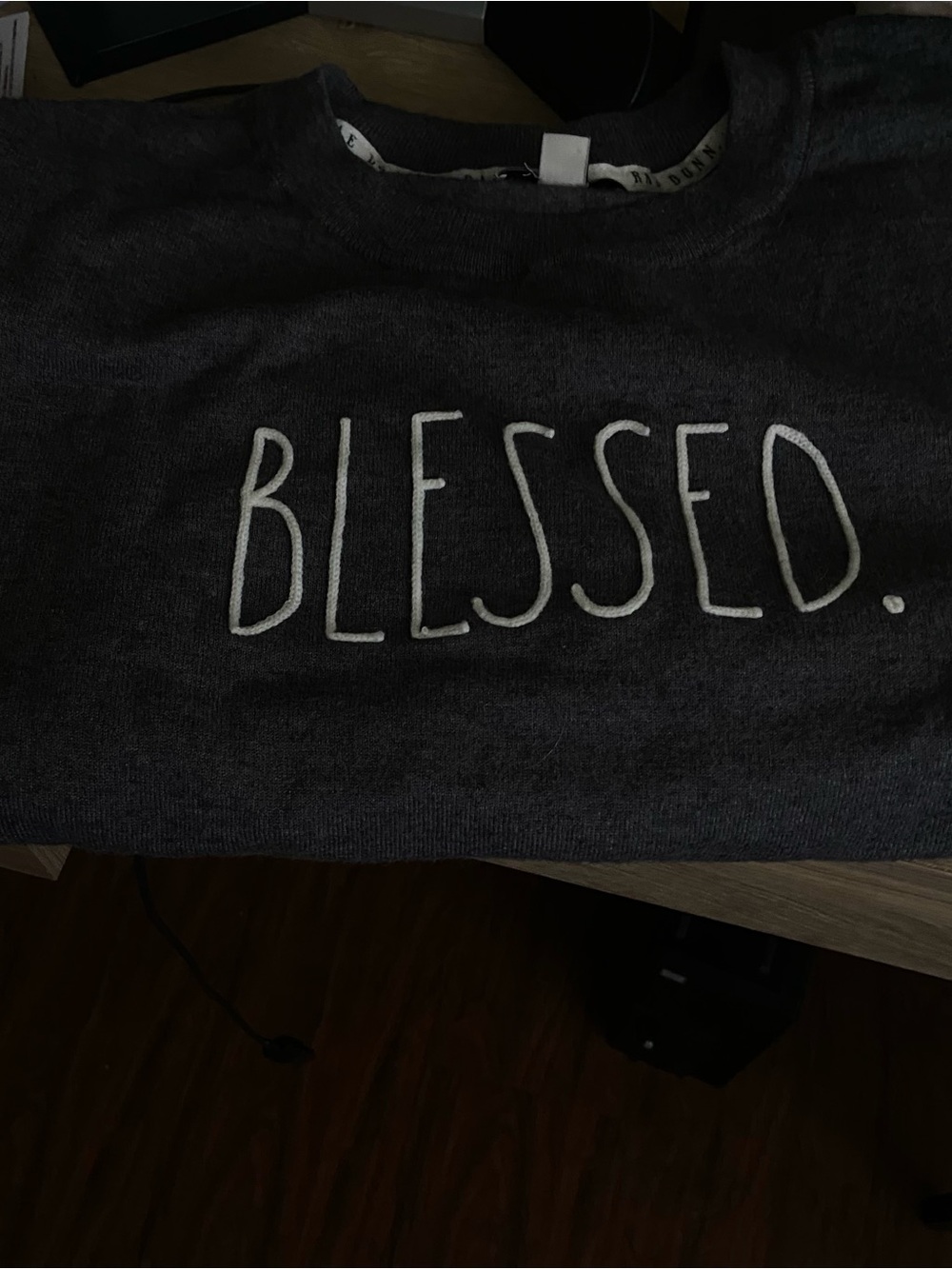 Rae Dunn Xl Sweater….Grey